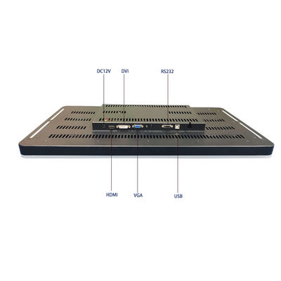 23.8 inç Oyun Makinesi PCAP Dokunmatik Ekran Oyun Monitörü Yan LED Çubuğu Siyah 1920x1080 Led 16:9 Ips HD-Mi 300c