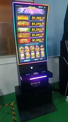 Eğimli PCPA Dokunma Slot Makinesi Üssü Kabine Yetenek Oyun Dokunma Monitörü Metal 43 Inch