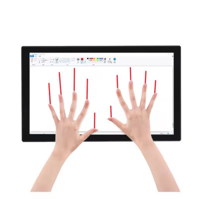 43" Su geçirmez IP65 İşletme Endüstriyel Dokunmatik Ekran PC Duvar Montajlı PCAP Çoklu Dokunmatik Monitör Dokunmatik Ekran Ekranları