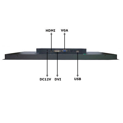 Yüksek Parlaklık 1920*1080 HD Panel Mount Touch Screen Monitor Endüstriyel Sınıf 21.5 Inch