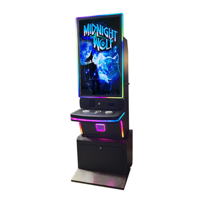 43 Inch Metal Skill Gaming Cabinet Firelink / Lightning Oyunları için Kapasitif Dokunmatik Monitörlü Slot Makinesi