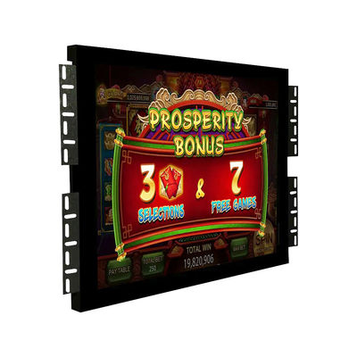 19 inç Yüksek 4:3 Tanımlı Tempered Glass IR Gaming Touch Monitor For Pog/Wms