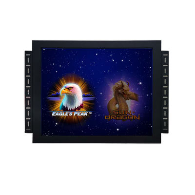 19 inç Yüksek 4:3 Tanımlı Tempered Glass IR Gaming Touch Monitor For Pog/Wms